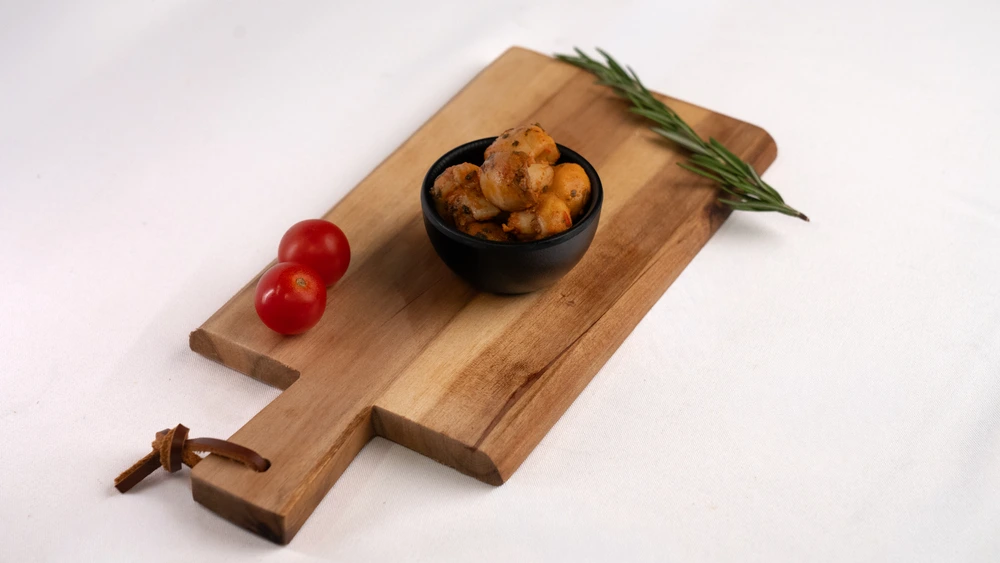 Eingelegte Champignons – Auf dem Brett